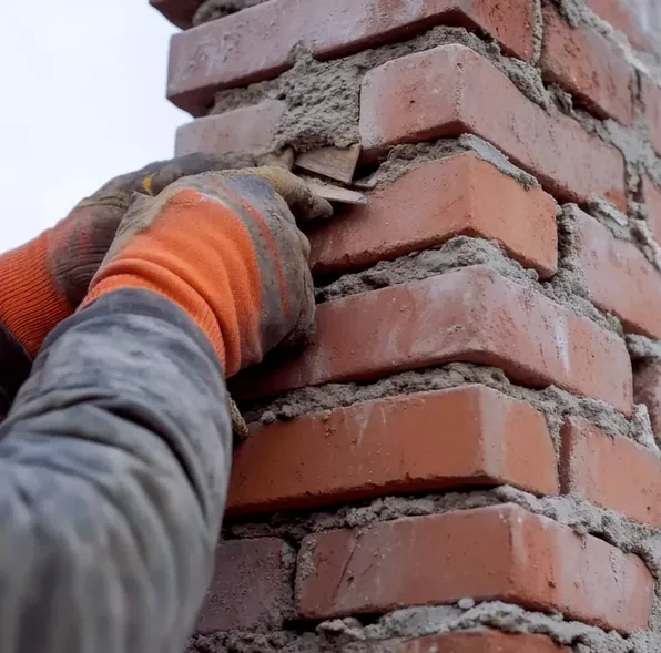 Brick chimney tuckpointing in Freehold